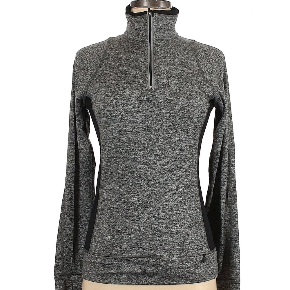 Reva track jacket, never worn. Size XL, grey with black accents.